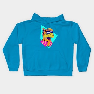 the coolest space neighbor Kids Hoodie